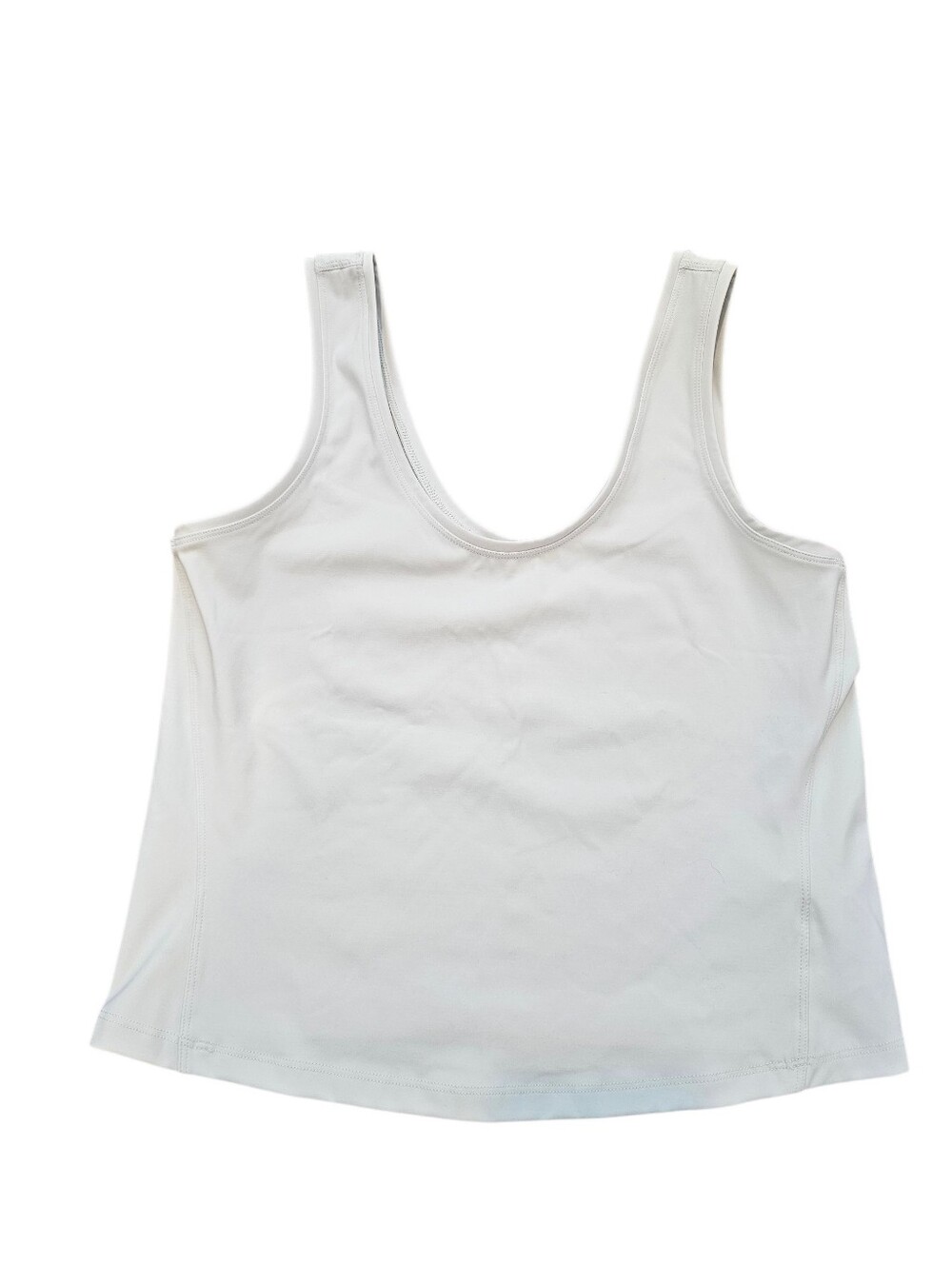 SPANX Get Moving Fitted Tank Top NWT Size Large White Cloud (Off White)